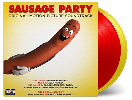 Sausage Party (Colonna sonora) (180 gr. Red Ketchup & Yellow Mustard Coloured Vinyl + Gatefold Sleeve) - Vinile LP di Alan Menken,Christopher Lennertz - 2