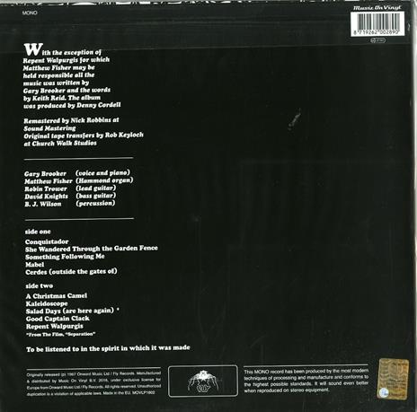 Procol Harum (180 gr.) - Vinile LP di Procol Harum - 2