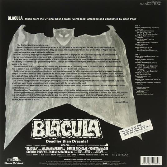 Blacula (Colonna sonora) (180 gr.) - Vinile LP - 2