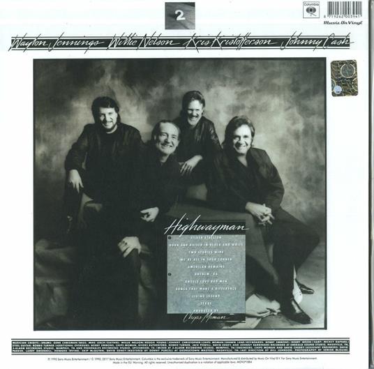 Highwayman 2 (180 gr.) - Vinile LP di Johnny Cash,Willie Nelson,Waylon Jennings,Kris Kristofferson - 2