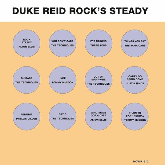 Duke Reid Rock's Steady (180 gr. Orange Vinyl Limited Edition) - Vinile LP