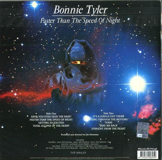 Faster Than the Speed of Night (180 gr. Coloured Vinyl) - Vinile LP di Bonnie Tyler - 2