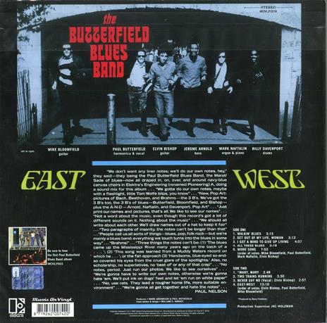 East West (180 gr.) - Vinile LP di Paul Butterfield (Blues Band) - 2