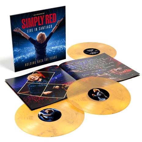 Holding Back the Years: Live in Santiago (3 LP Clear Yellow & Black - 12 pg Booklet) - Vinile LP di Simply Red