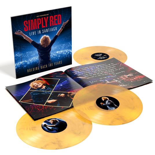 Holding Back the Years: Live in Santiago (3 LP Clear Yellow & Black - 12 pg Booklet) - Vinile LP di Simply Red