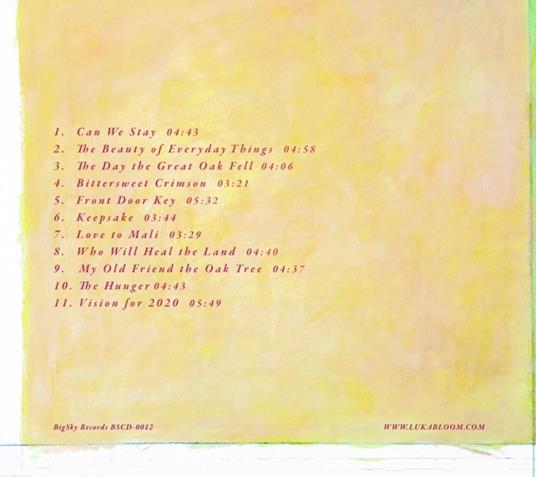 Bittersweet Crimson - CD Audio di Luka Bloom - 2