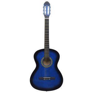 vidaXL Chitarra Classica per Principianti Blu 4/4 39"" in Tiglio - 2