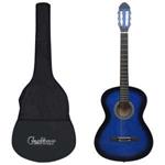 vidaXL Set Chitarra Classica per Principianti 12 pz Blu 4/4 39