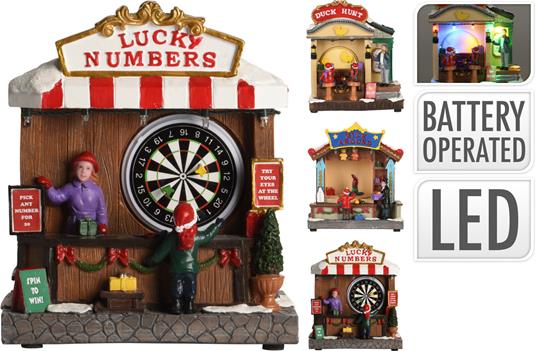 1 Scenetta Al Lunapark 16Cm Assortita Per Presepe Nordico Luville