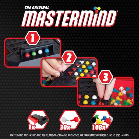 MasterMind Classic - dai 8 Anni - Indovina Il Codice Segreto - Gioco Da Tavolo Per Bambini e Adulti - 4