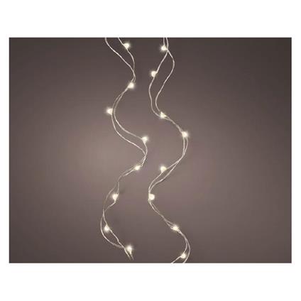 Natale Micro Led Stringlights Steady Bo Indoor Silver/Warm White