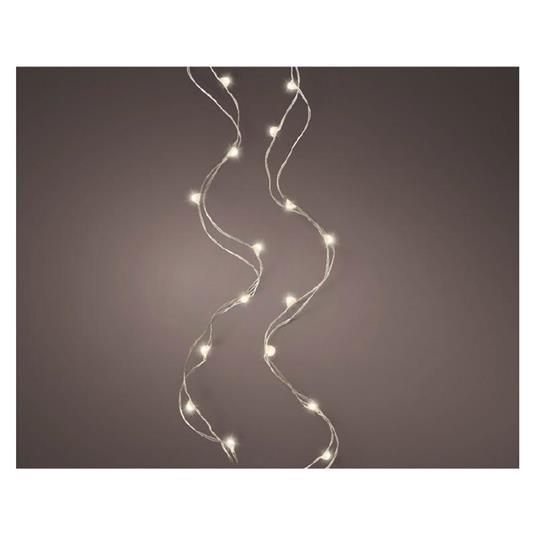 Natale Micro Led Stringlights Steady Bo Indoor Silver/Warm White