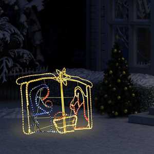 Idee regalo vidaXL Natività Decorazione di Natale 240 LED 116x41x87 cm vidaXL