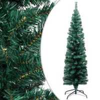 Albero Di Natale 210cm New Tiffany Super Folto 1078 Rami Pino Verde Base a  Croce