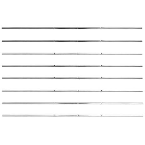 vidaXL Aste per Calcio Balilla 8 pz 15,9 mm - 2