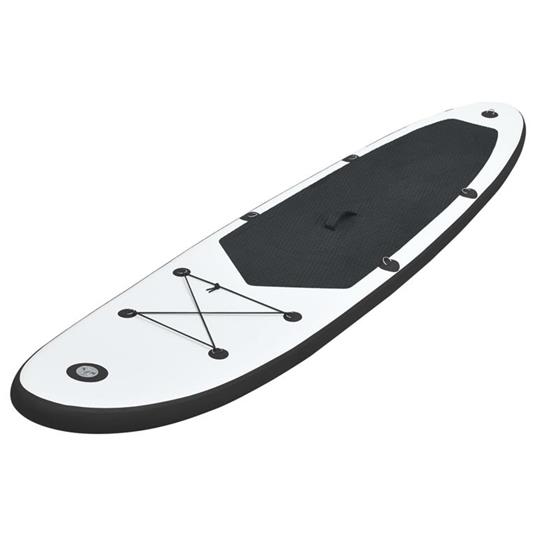 vidaXL Set Tavola Gonfiabile da SUP Nero e Bianco - 2