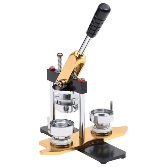 vidaXL Macchina per Badge con 500 Set a Spilla 44 mm Punzone Rotativo - 2