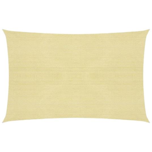 vidaXL Vela Parasole 160 g/m² Beige 2x3,5 m in HDPE