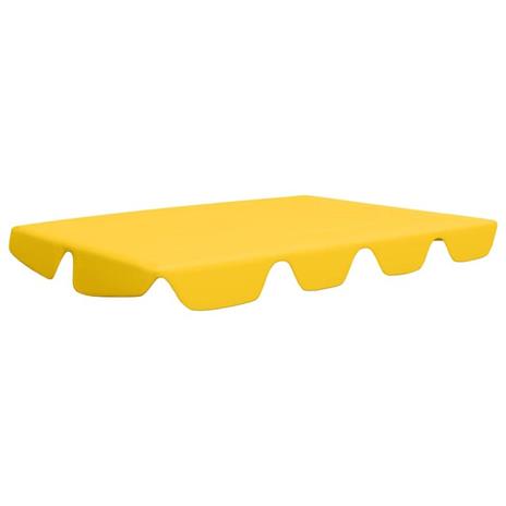 vidaXL Baldacchino per Dondolo da Giardino Giallo 150/130x70/105 cm - 2