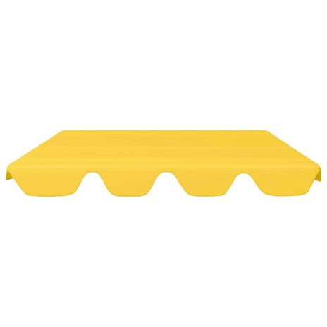 vidaXL Baldacchino per Dondolo da Giardino Giallo 150/130x70/105 cm - 3