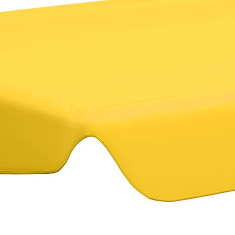 vidaXL Baldacchino per Dondolo da Giardino Giallo 150/130x70/105 cm - 5