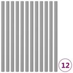 vidaXL Protezioni Poliuretano per Pali Trampolino 12 pz 92,5 cm Grigio