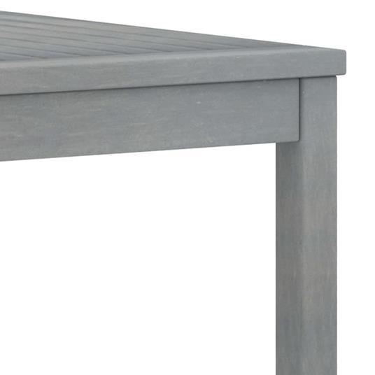 vidaXL Set Divani da Giardino 3 pz con Cuscini in Legno Acacia Grigio - 4