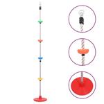vidaXL Fune da Arrampicata Oscillante con Piattaforme e Disco 200 cm