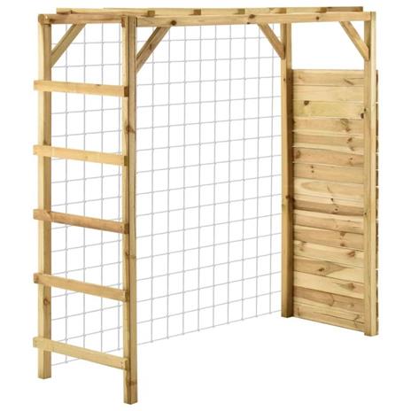 vidaXL Struttura di Arrampicata con Goal 170x60x170cm Pino Impregnato - 2