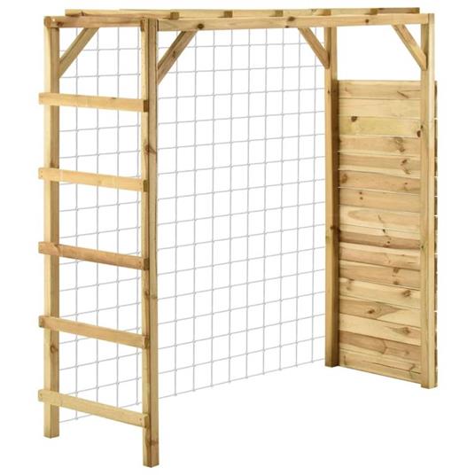 vidaXL Struttura di Arrampicata con Goal 170x60x170cm Pino Impregnato - 2