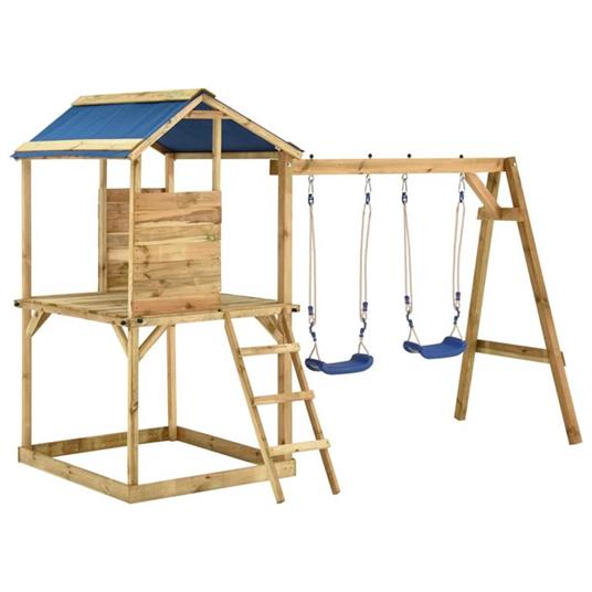 vidaXL Set da Gioco da Esterno in Legno di Pino Impregnato