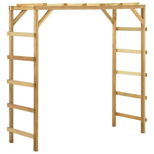 vidaXL Struttura per Arrampicata 170x60x170 cm Legno Massello di Pino
