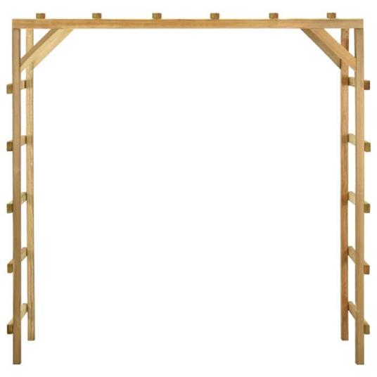 vidaXL Struttura per Arrampicata 170x60x170 cm Legno Massello di Pino - 2