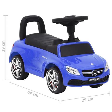 vidaXL Auto per Bambini Mercedes-Benz C63 Blu - 5