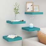 vidaXL Mensole a Muro 4 pz Blu 23x23,5x3,8 cm in MDF