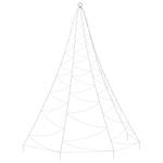 vidaXL Albero da Parete con Gancio Metallico 720 LED Colorati 5 m