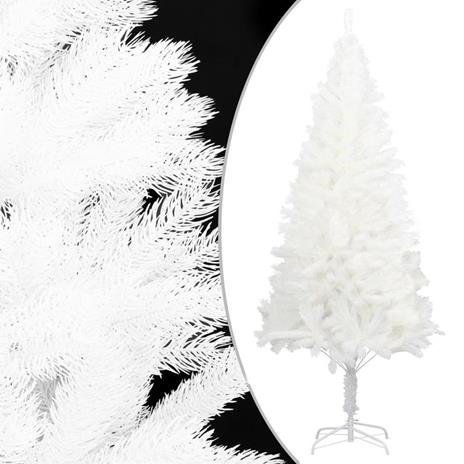 vidaXL Set Albero Natale Artificiale con LED e Palline Bianco 180 cm - 5