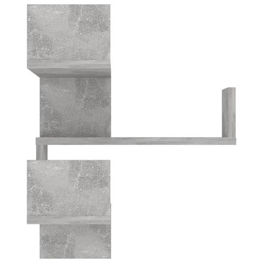 vidaXL Mensole Angolari 2 pz Grigio Cemento 40x40x50 cm in Truciolato - 3