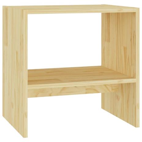 vidaXL Comodino 40x30,5x40 cm in Legno Massello di Pino - 2