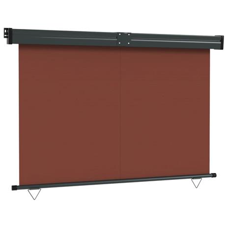 vidaXL Tenda Laterale per Balcone 170x250 cm Marrone - 5