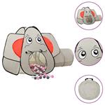 vidaXL Tenda Gioco Bambini Elefante Grigio 250 Palline 174x86x101 cm