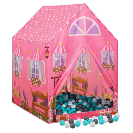 vidaXL Tenda da Gioco per Bambini Rosa con 250 Palline 69x94x104 cm - 2