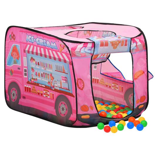 vidaXL Tenda da Gioco per Bambini Rosa con 250 Palline 70x112x70 cm - 2