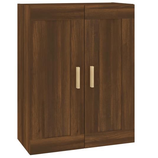 vidaXL Mobile a Parete Rovere Marrone 69,5x32,5x90cm Legno Multistrato - 4