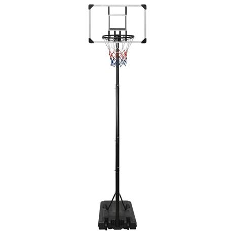 vidaXL Supporto per Pallacanestro Trasparente 280-350 cm Policarbonato - 2