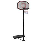 vidaXL Supporto per Pallacanestro Nero 258-363 cm Polietilene