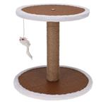 Pets Collection Albero Tiragraffi su Supporto con Topo 35x35x33 cm