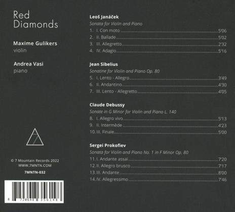 Maxime Gulikers Andrea Vasi - Red Diamonds - CD Audio - 2