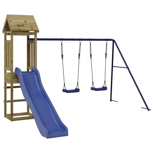 vidaXL Set da Gioco da Esterno in Legno di Pino Impregnato - 2