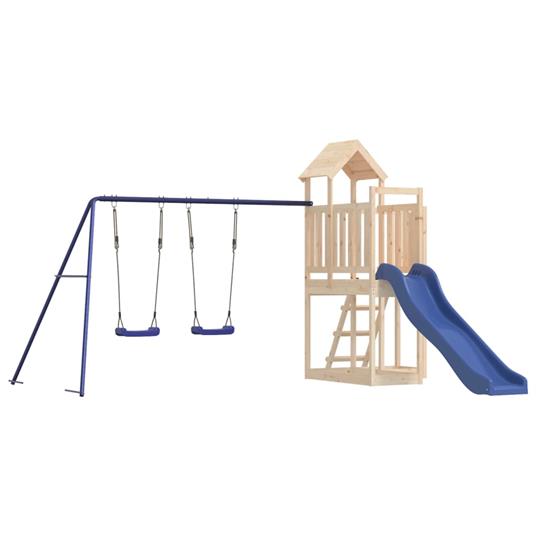 vidaXL Set da Gioco da Esterno in Legno Massello di Pino - 2